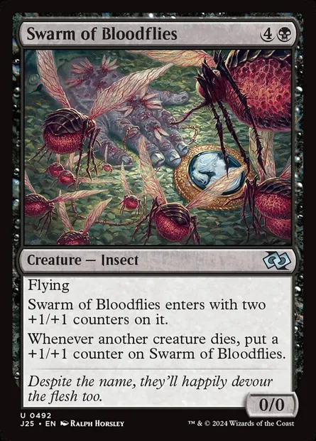 Swarm of Bloodflies, Magic card J25 492 — Foundations Jumpstart set