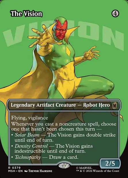 The Vision, Magic card MSH 379 — Marvel Super Heroes set