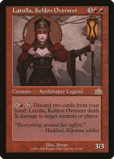 Latulla, Keldon Overseer, Magic card PCY 95 — Prophecy set