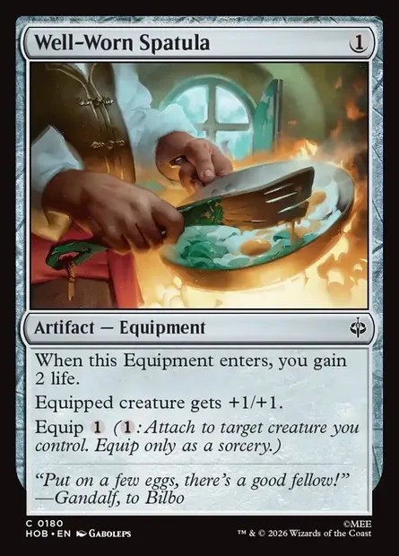 Well-Worn Spatula, Magic card HOB 180 — The Hobbit set