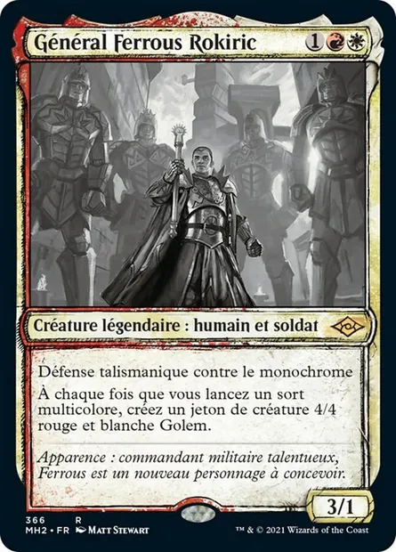 Général Ferrous Rokiric, carte Magic MH2 366 — extension Horizons du Modern 2