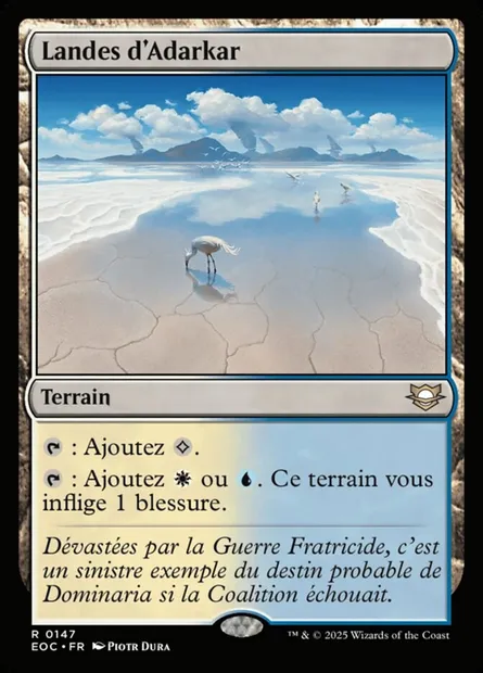 Landes d'Adarkar, carte Magic EOC 147 — extension Edge of Eternities Commander