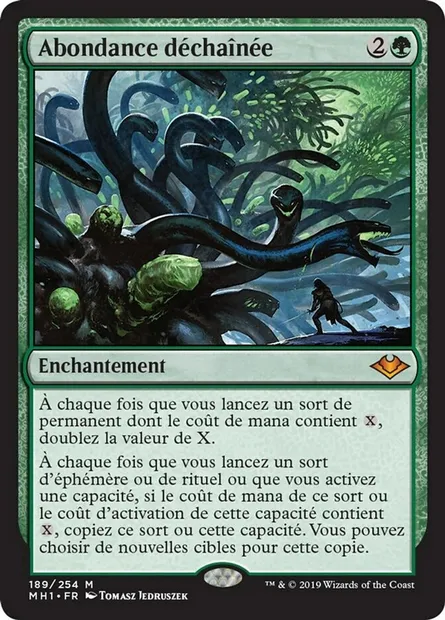 Abondance déchaînée, carte Magic MH1 189 — extension Horizons du Modern