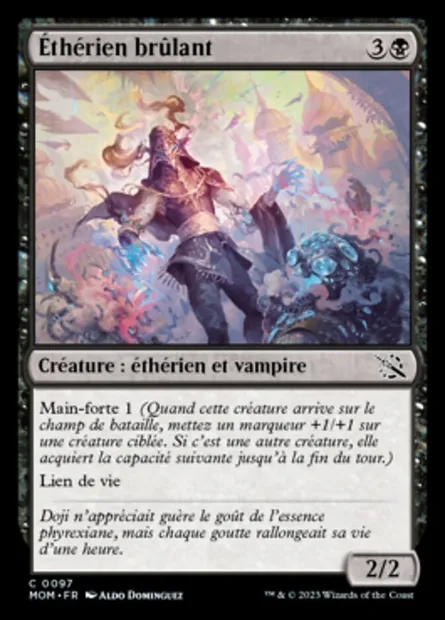 Éthérien brûlant, carte Magic MOM 97 — extension L'invasion des machines