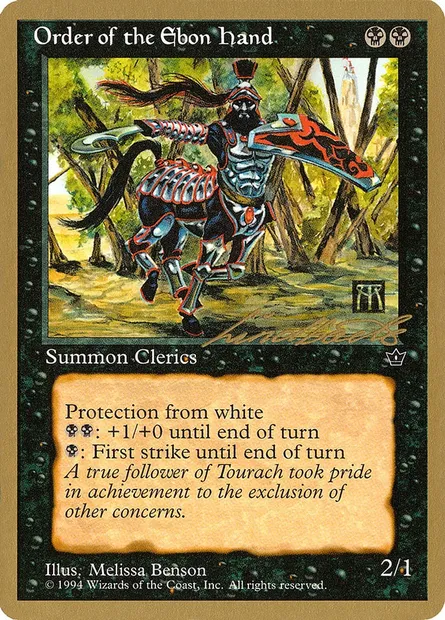 Order of the Ebon Hand, Magic card PTC ll42a — Pro Tour Collector Set set