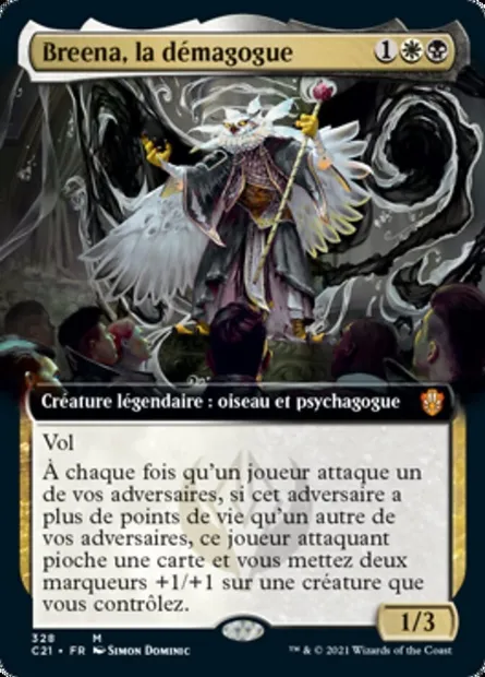 Breena, la démagogue, carte Magic C21 328 — extension Commander 2021
