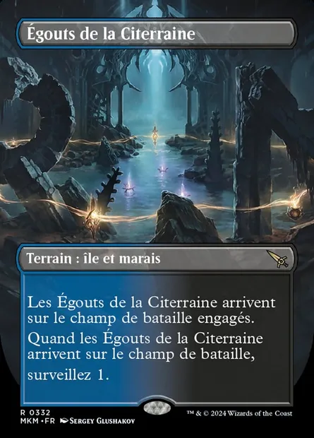 Égouts de la Citerraine, carte Magic MKM 332 — extension Murders at Karlov Manor