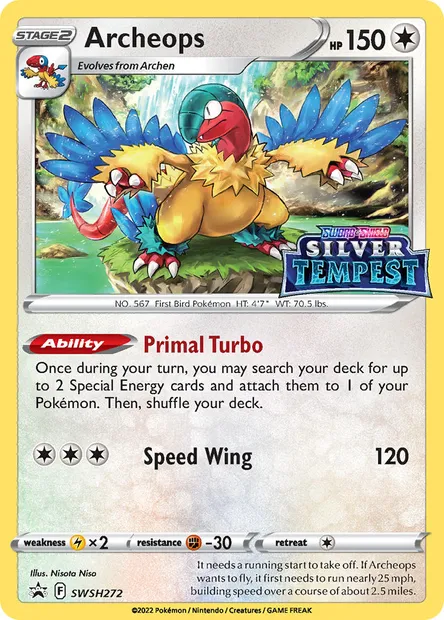 Archeops, Pokémon card SWSH 272 — SWSH Black Star Promos set