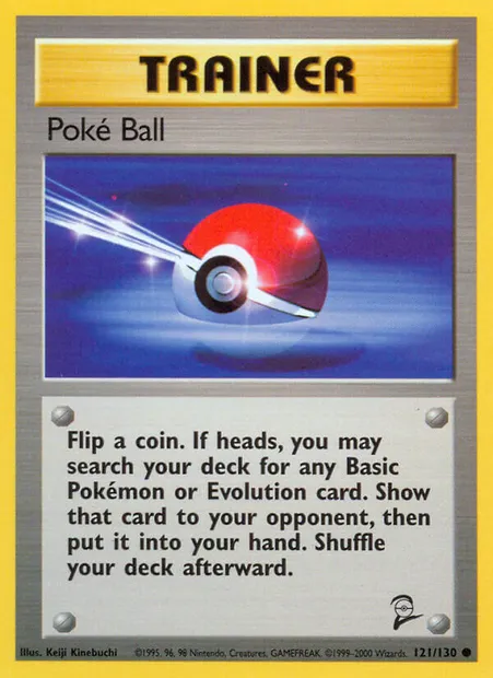 Poké Ball, Pokémon card B2 121 — Base Set 2 set