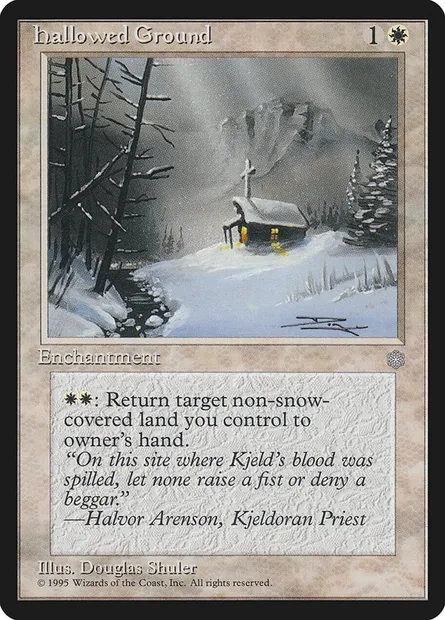 Hallowed Ground, Magic card ICE 29 — Ice Age set