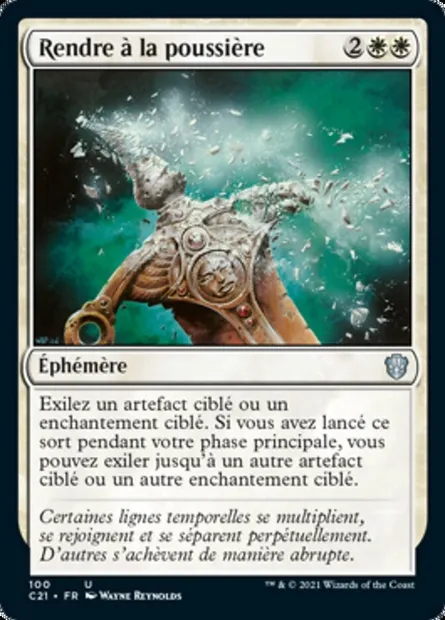Rendre à la poussière, carte Magic C21 100 — extension Commander 2021
