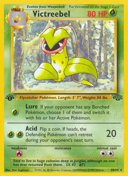 Victreebel, Pokémon card JU 30 — Jungle set