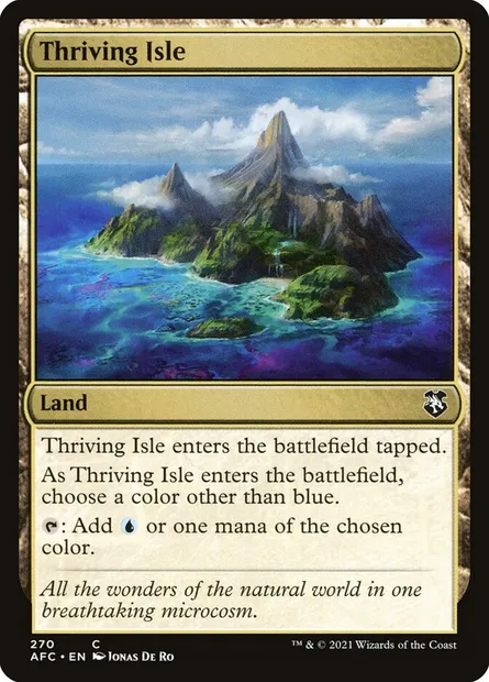 Thriving Isle, Magic card AFC 270 — Forgotten Realms Commander set