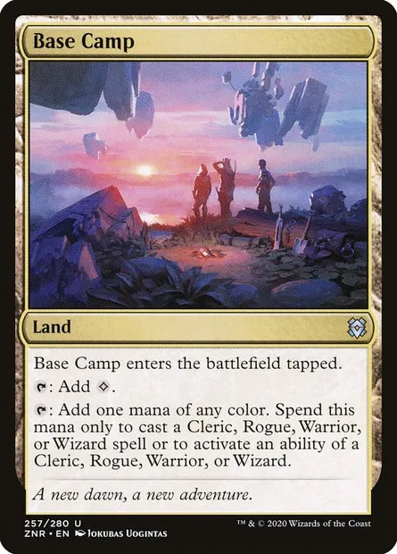 Base Camp, Magic card ZNR 257 — Zendikar Rising set