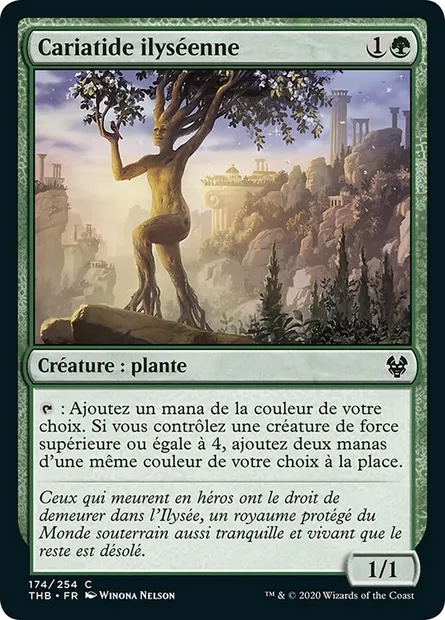 Cariatide ilyséenne, carte Magic THB 174 — extension Theros Beyond Death