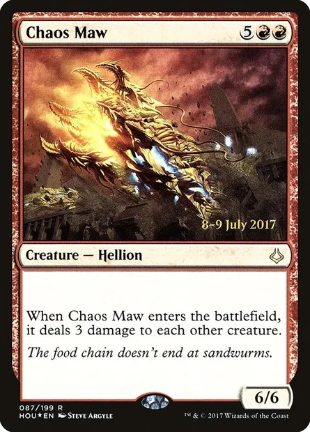 Chaos Maw, Magic card PHOU 87s — Hour of Devastation Promos set