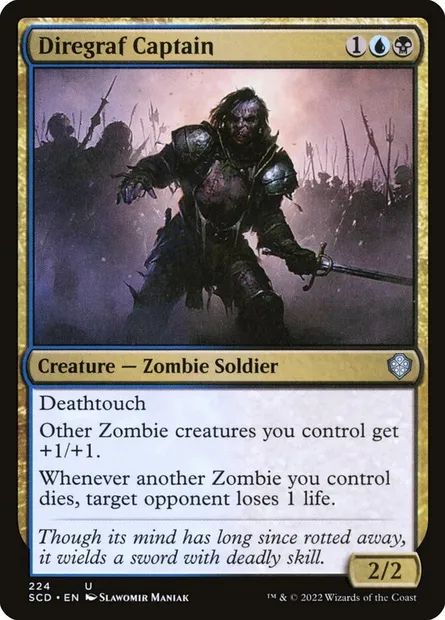 Diregraf Captain, Magic card SCD 224 — Starter Commander Decks set