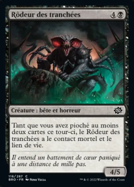 Rôdeur des tranchées, carte Magic BRO 116 — extension La Guerre Fratricide