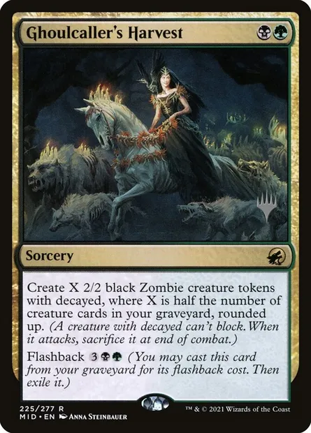 Ghoulcaller's Harvest, Magic card PMID 225p — Innistrad: Midnight Hunt Promos set