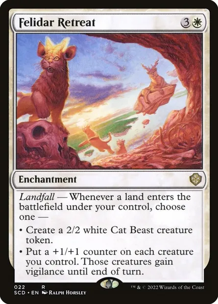 Refuge félidar, carte Magic SCD 22 — extension Starter Commander Decks
