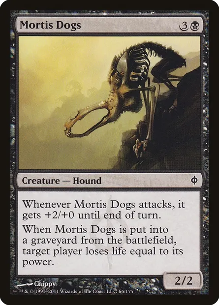 Mortis Dogs, Magic card NPH 66 — New Phyrexia set