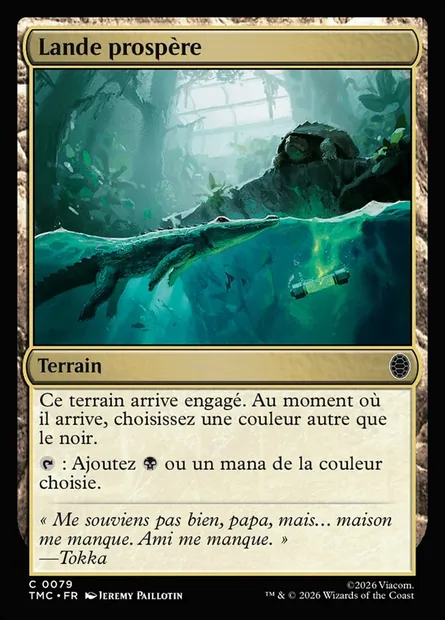 Lande prospère, carte Magic TMC 79 — extension Teenage Mutant Ninja Turtles Eternal