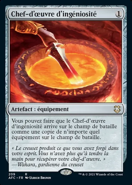 Chef-d'œuvre d'ingéniosité, carte Magic AFC 209 — extension Forgotten Realms Commander
