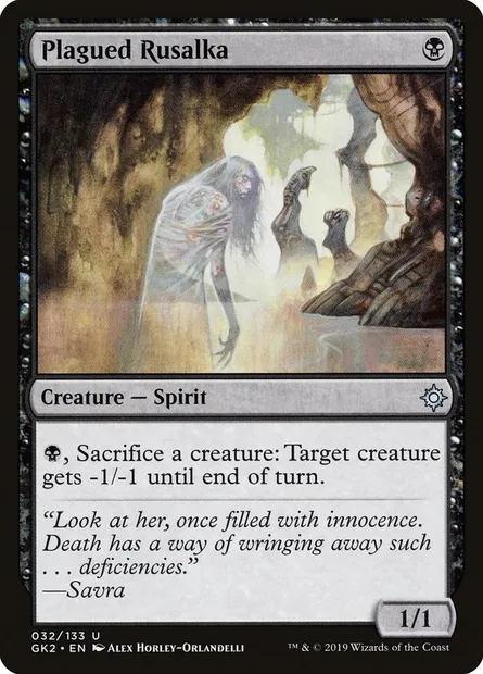 Plagued Rusalka, Magic card GK2 32 — RNA Guild Kit set