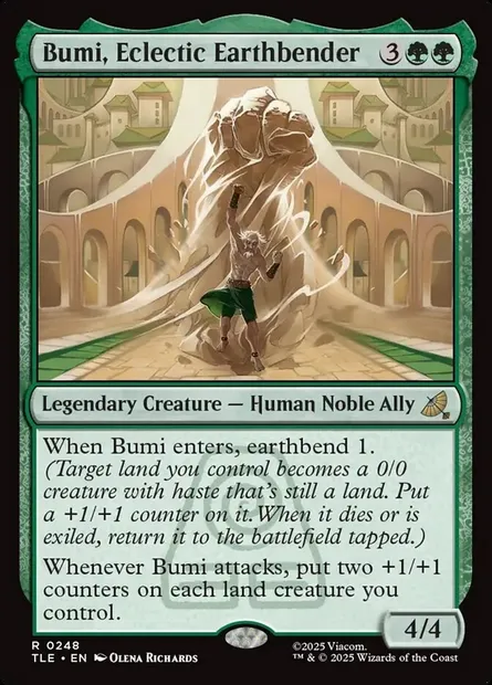 Bumi, Eclectic Earthbender, Magic card TLE 248 — Avatar: The Last Airbender Eternal set