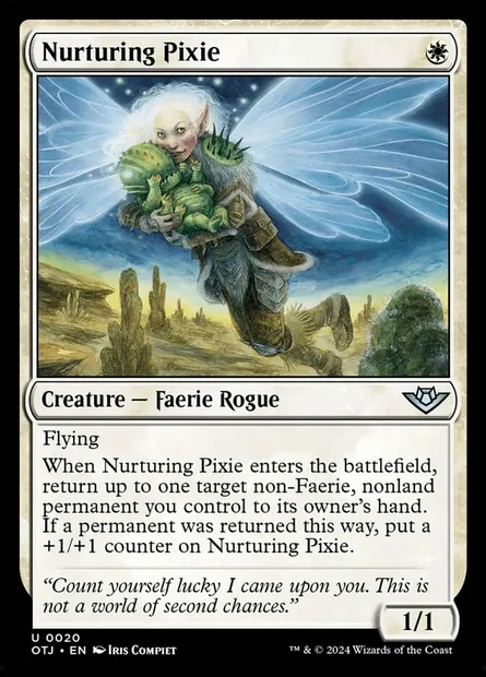 Nurturing Pixie, Magic card OTJ 20 — Outlaws of Thunder Junction set