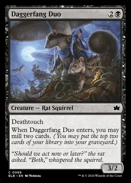 Daggerfang Duo, Magic card BLB 89 — Bloomburrow set