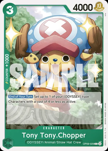 Tony Tony.Chopper, One Piece card OP09-029 — EMPERORS IN THE NEW WORLD set