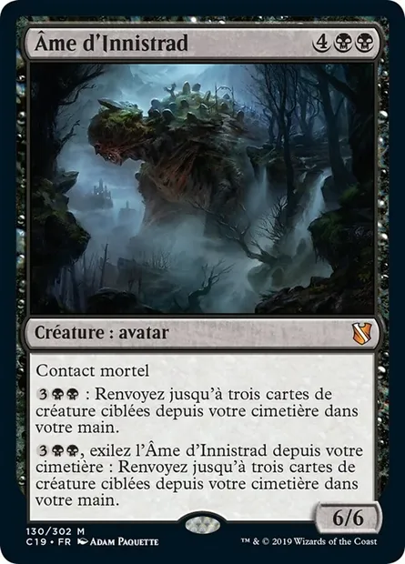 Âme d'Innistrad, carte Magic C19 130 — extension Commander 2019