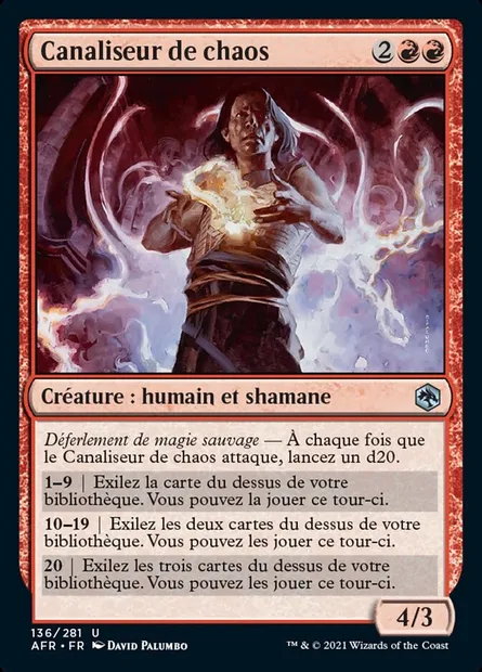 Canaliseur de chaos, carte Magic AFR 136 — extension Forgotten Realms: Aventures dans les Royaumes Oubliés