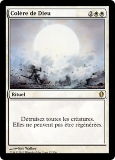 Colère de Dieu, carte Magic C13 27 — extension Commander 2013