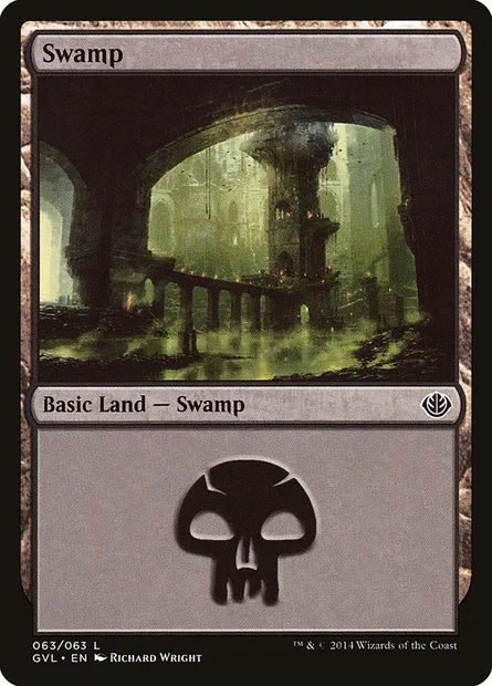 Swamp, Magic card GVL 63 — Duel Decks Anthology: Garruk vs. Liliana set
