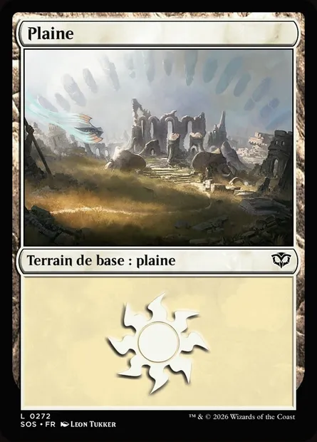 Plaine, carte Magic SOS 272 — extension Secrets of Strixhaven