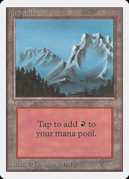 Montagne, carte Magic 2ED 298 — extension Unlimited Edition