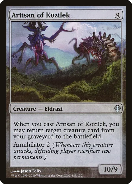 Artisan de Kozilek, carte Magic ARC 123 — extension Archenemy