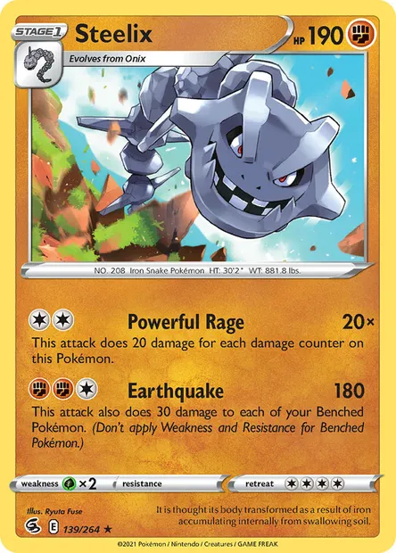 Steelix, Pokémon card FST 139 — Fusion Strike set