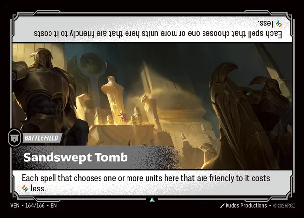 Sandswept Tomb, carte Riftbound VEN 164 — extension Vendetta