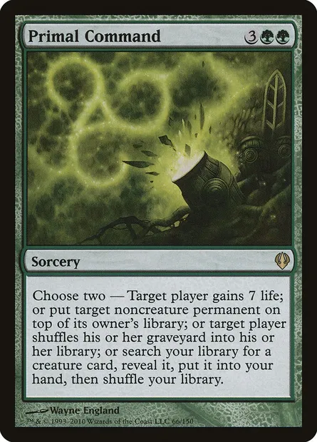 Commandement primordial, carte Magic ARC 66 — extension Archenemy