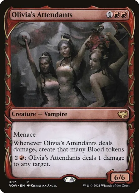 Olivia's Attendants, Magic card VOW 307 — Innistrad: Crimson Vow set