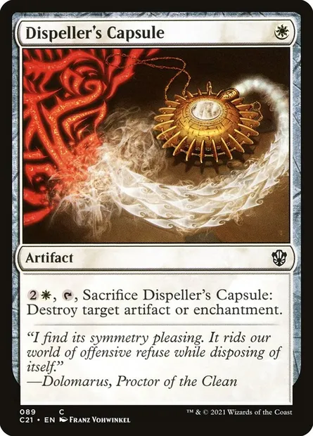 Dispeller's Capsule, Magic card C21 89 — Commander 2021 set