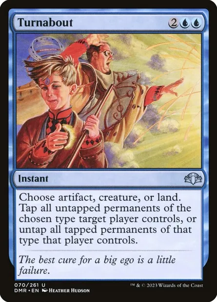 Turnabout, Magic card DMR 70 — Dominaria Remastered set