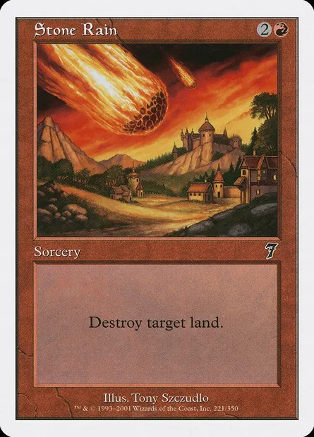 Stone Rain, Magic card 7ED 221 — Seventh Edition set