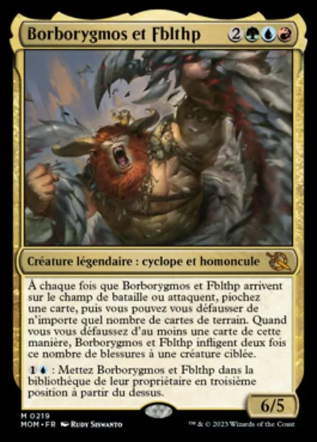 Borborygmos et Fblthp, carte Magic MOM 219 — extension L'invasion des machines