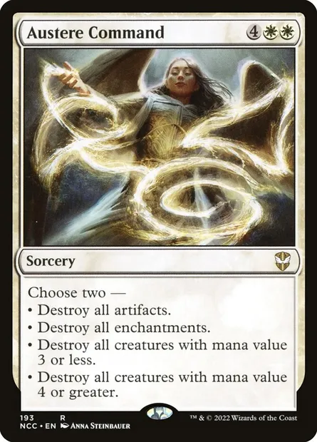 Austere Command, Magic card NCC 193 — New Capenna Commander set