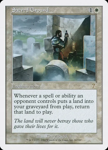 Sacred Ground, Magic card 7ED 36 — Seventh Edition set