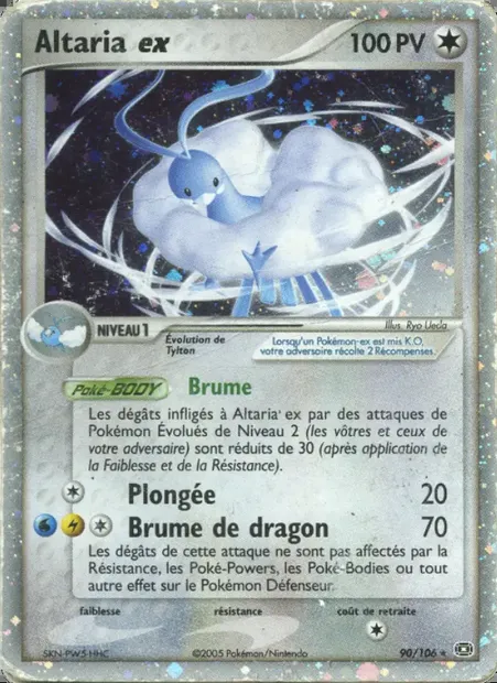 Altaria ex, carte Pokémon EM 90 — extension EX Émeraude